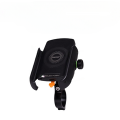 Simtac Mobile Holder with Wireless Charger & USB-C for Bikes & Scooters | MHWC-15C