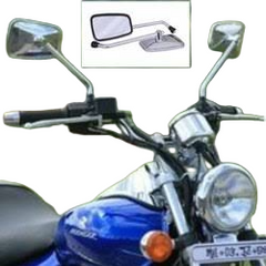 Rectangle OE/Avenger Style Mirrors for All Motorcycles