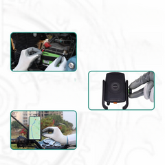 Simtac Mobile Holder with Wireless Charger & USB-C for Bikes & Scooters | MHWC-15C