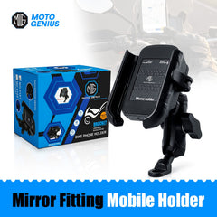 Moto genius Quick grip Shockproof Bike Mobile Holder | Anti-Vibration-Viral