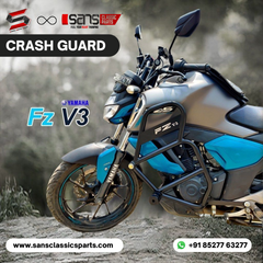 Cross Crash Guard with Nylon(Round) leg guard/Crash Guard for Yamaha FZS V3