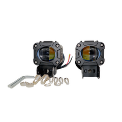 Single LED Cree Lens HJG-17 40 Watt Aluminium Housing Fog light White/Yellow for all Motorcycles