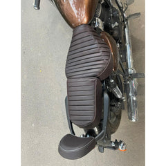 Extender Backrest for Royal Enfield Meteor 350 | Premium Leather & Heavy-Duty Metal | Enhanced Rider Comfort