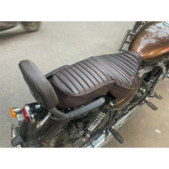 Extender Backrest for Royal Enfield Meteor 350 | Premium Leather & Heavy-Duty Metal | Enhanced Rider Comfort