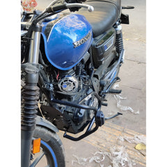 Cross Crash Guard with Delrin Sliders(Flat) leg guard/Crash Guard for Honda H'ness CB 350,Honda RS 350,Honda Dlx pro