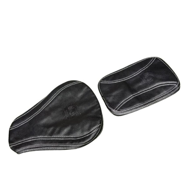 Royal enfield classic seat covers-White stiching