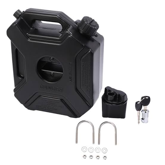 Jerry can with lock Misc for all Motorcycles-Black