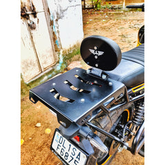 Top rack with plate without Backrest for Honda Hness CB 350 and RS350