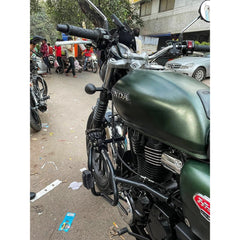 Cross Crash Guard with Delrin Sliders(Flat) leg guard/Crash Guard for Honda H'ness CB 350,Honda RS 350,Honda Dlx pro