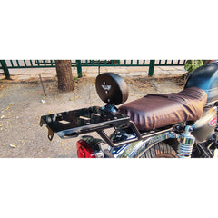 Top rack with plate with cushion Backrest for Honda Hness CB 350 and RS 350