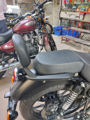 Extender Backrest for Royal Enfield Meteor 350 | Premium Leather & Heavy-Duty Metal | Enhanced Rider Comfort