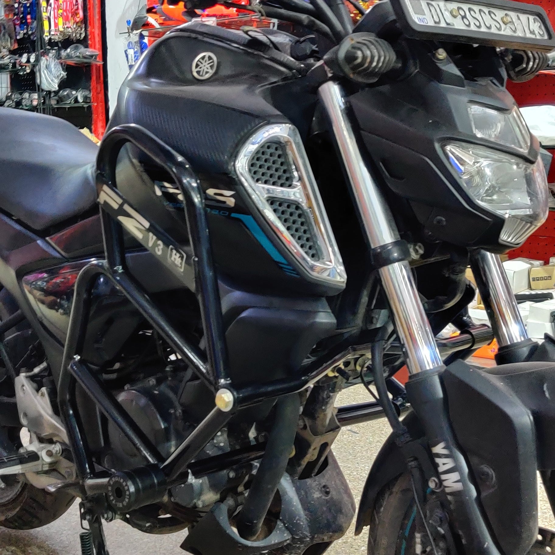 Body Kit Fz V3 Body Parts Round Nylon Crash Guard For Yamaha FZS