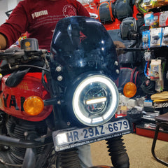 Minus with Teeth Headlight -75 Watt for Royal Enfield Hunter