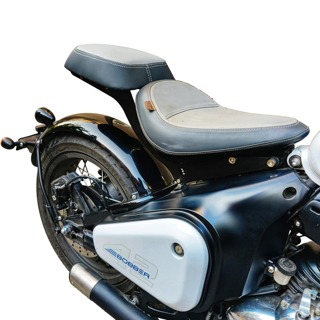 Premium Jawa 42 Bobber Custom Dual Seat - 120kg Load Capacity – Sans ...