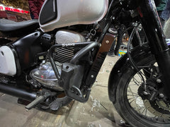 Cross Crash Guard with Delrin Sliders(Flat)Tripod leg guard/Crash Guard for Yezdi Scrambler and Jawa 42 Bobber