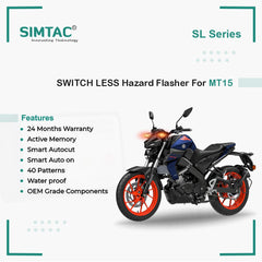 SWITCHLESS Yamaha | MT-15 | Compatible | Simtac | PNP Hazard Flasher / Adapter / Module | MT15-SL