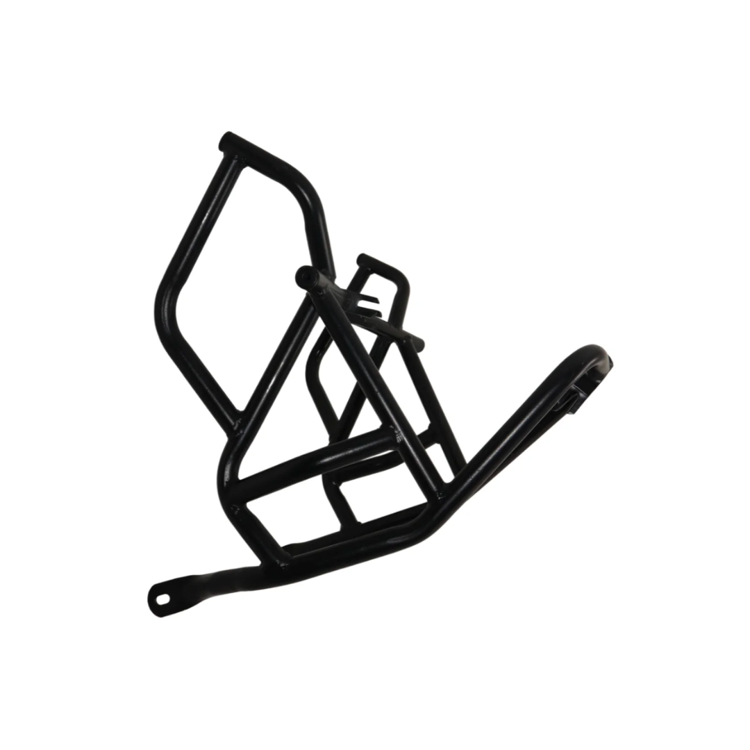 Cross Crash Guard with Delrin (Round) Sliders leg guard/Crash Guard for Yezdi Adventure