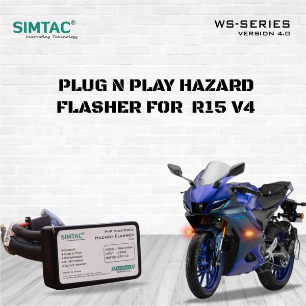 Yamaha R15 v4 | Compatible | Simtac | PNP Hazard Flasher / Adapter / Module | YMHV4-WS4